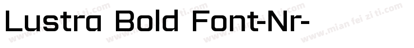 Lustra Bold Font-Nr字体转换